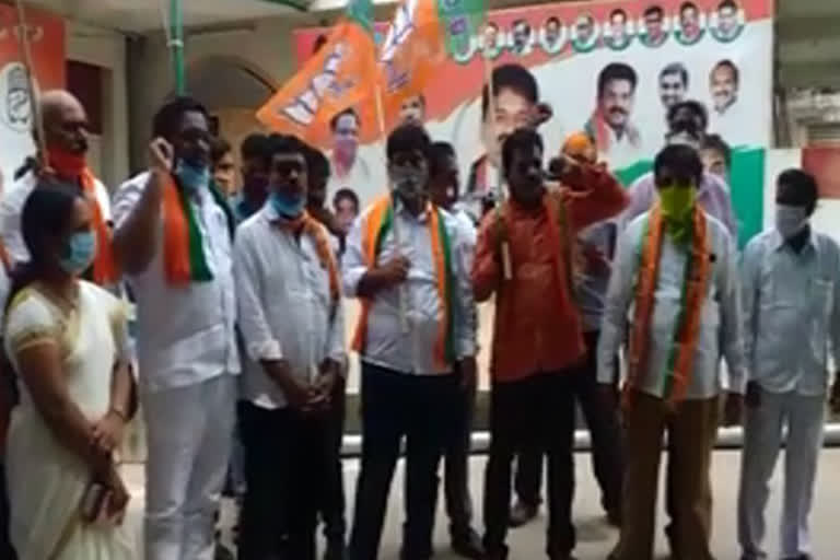 bjp protest in ongole