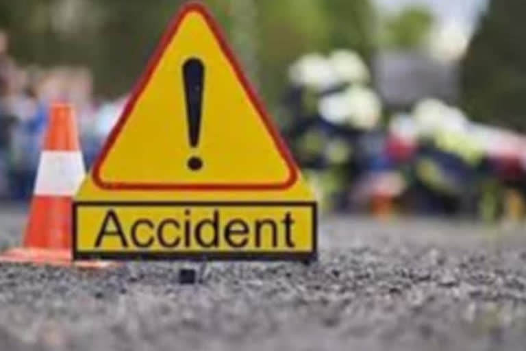 Man died in road accident on national highway in krishna district