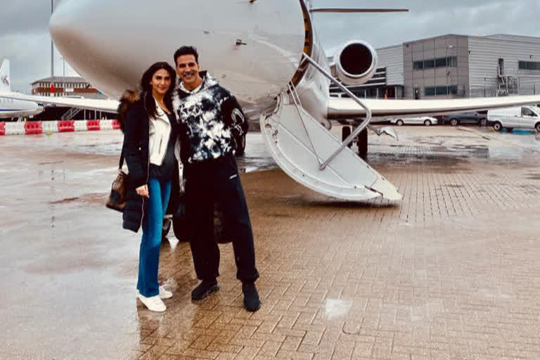 akshay kumar heads home after wrapping bell bottom shoot in uk