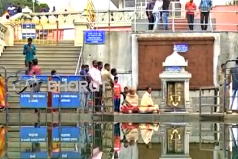 devotees not allowed to entire kalyani in before tala kaveri auspicious moment