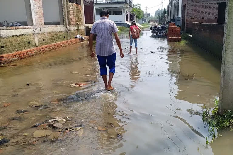 gorakhpur newजलजमाव की समस्या से स्थानीय परेशान. s