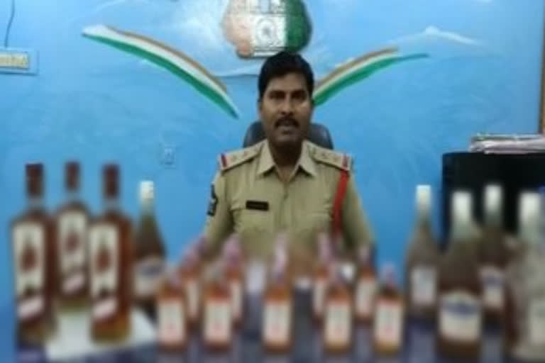 telangana liquor caught in guntur district