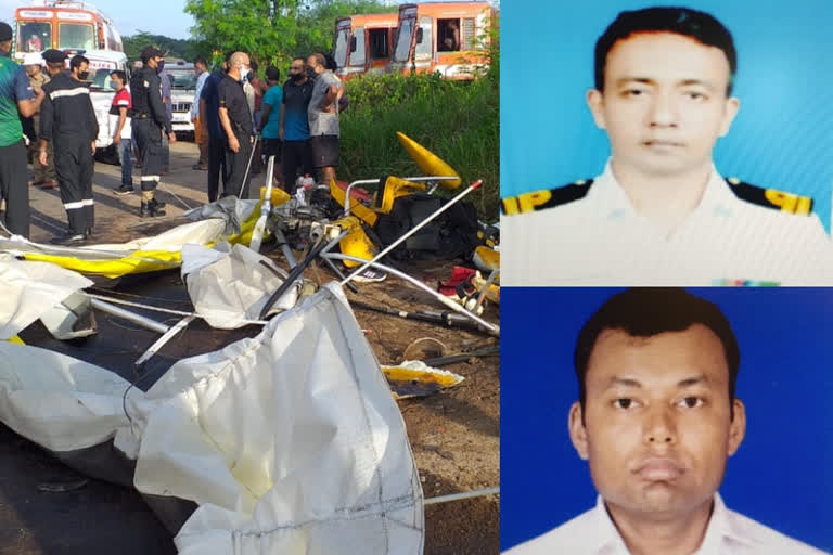 glider accident  ഗ്ലൈഡർ തകർന്ന് വീണു  കൊച്ചി ഗ്ലൈഡർ അപകടം  നാവിക സേന ഗ്ലൈഡർ അപകടം  glider accident kochi  navy glider accident news