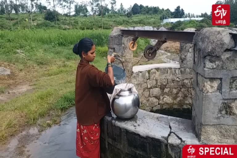 drinking water scarcity in dharmapuri  hill villages