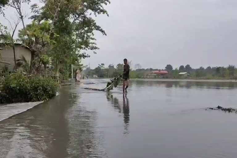 তিনি মাহে জলমগ্ন ৰঙিয়া-গোৰেশ্বৰ গড়কাপ্তানী পথ