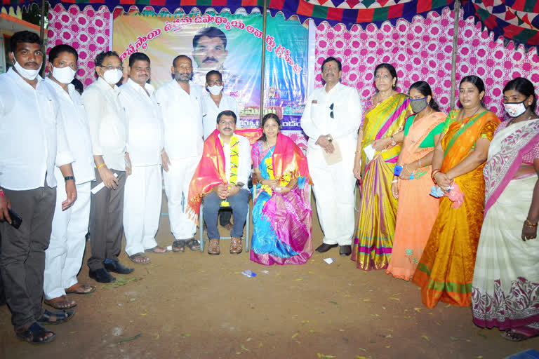 madhineni srinivasarao felicitation function held at thallada mpdo office