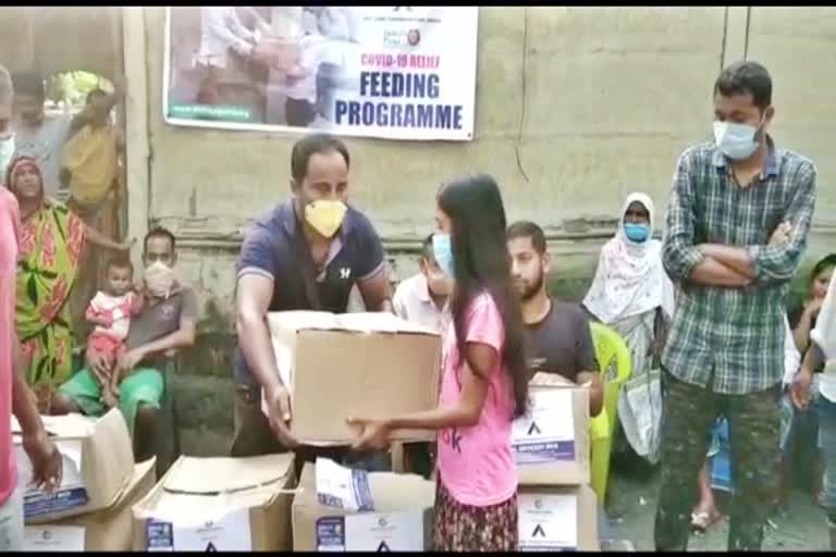 Relief distribution from akshya patra foundation in rangia assam etv bharat news