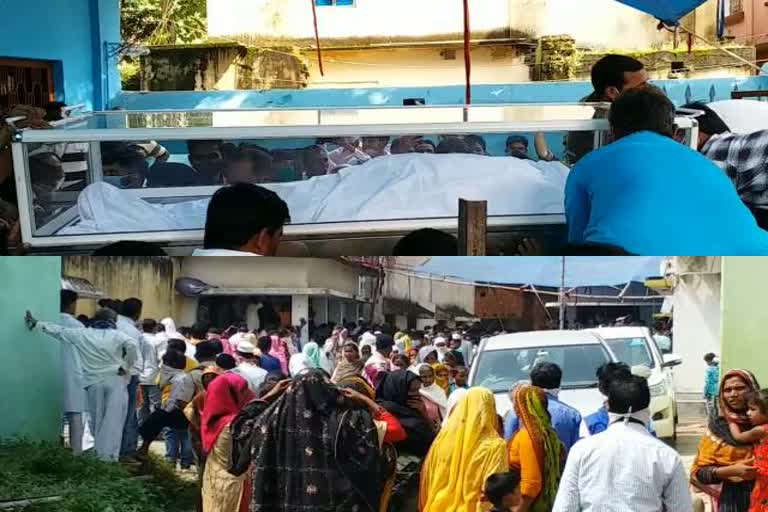 minister haji Hussain funeral in deoghar