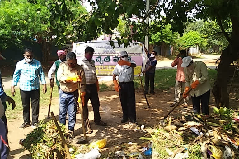 swachhta maha programme in singareni bhadradri kothagudem district