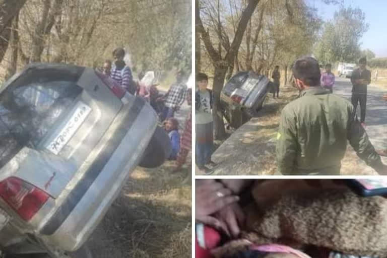 Road accident at Panchpora Marhama bijbehara