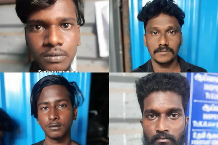 four ganja pettler arrested in adambakkam