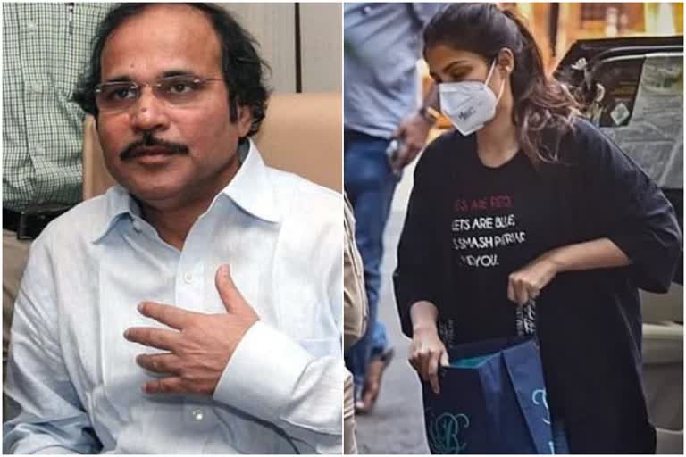 free rhea chakraborty  aiims report reax  adhir ranjan chowdhury on sushant aiims report  adhir ranjan chowdhury demands rheas freedom  റിയാ ചക്രബര്‍ത്തിയെ വെറുതെ വിടണം  ആദിര്‍ ചൗദരി  സുശാന്ത് സിങ് രജ്‌പുത്തിന്‍റെ മരണം  റിയാ ചക്രബര്‍ത്തി