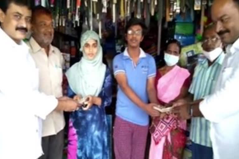 kadiri medical students received donation from mla