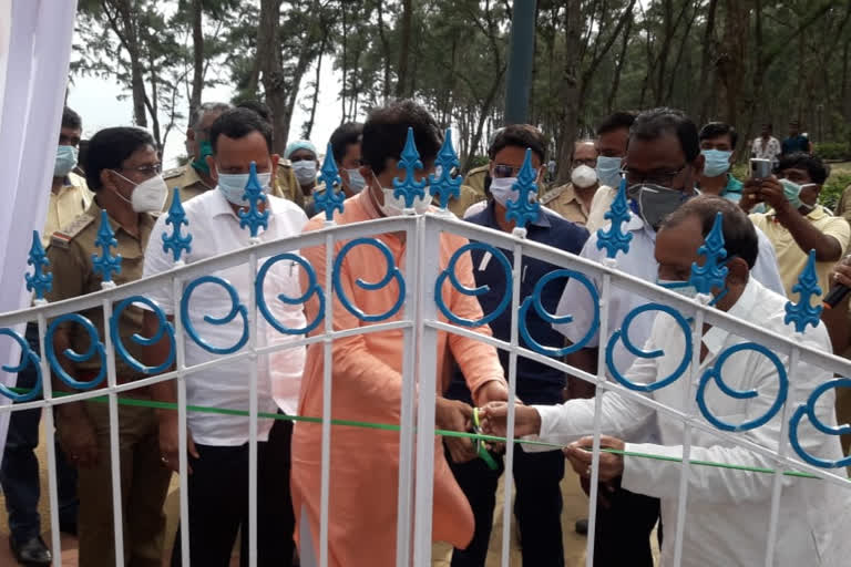 Rajib Banarjee inagurated new nature park at digha beach west bangal etv bharat news