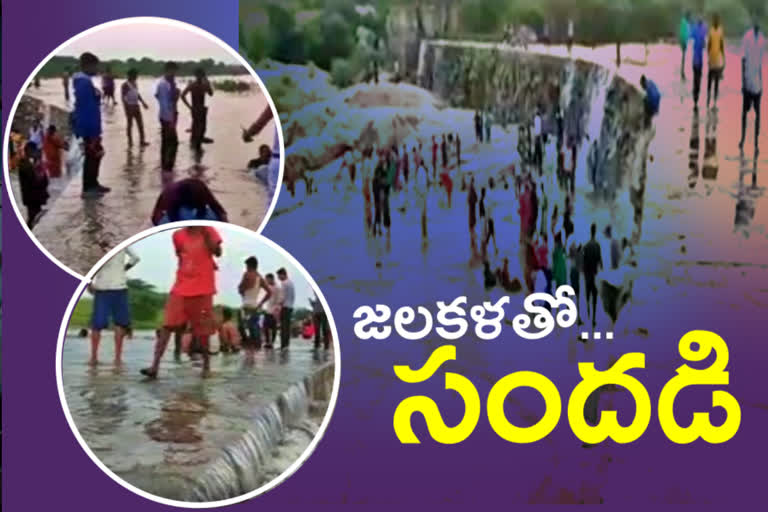 Tourists visit Vadaparthi Katwa, yadadri bhongir district