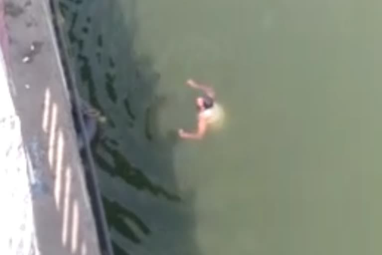 young man jumped from dam