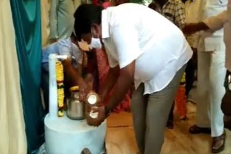 drinking water started in injavaram village