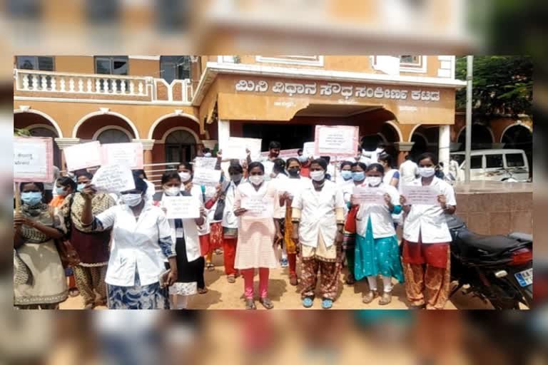 protest in kushtagi