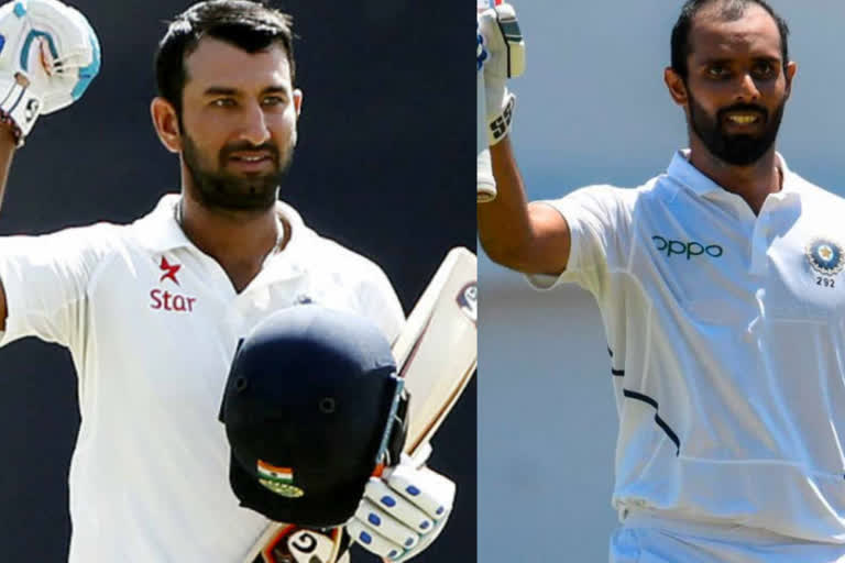 cheteswat pujara, hanuma vihari,