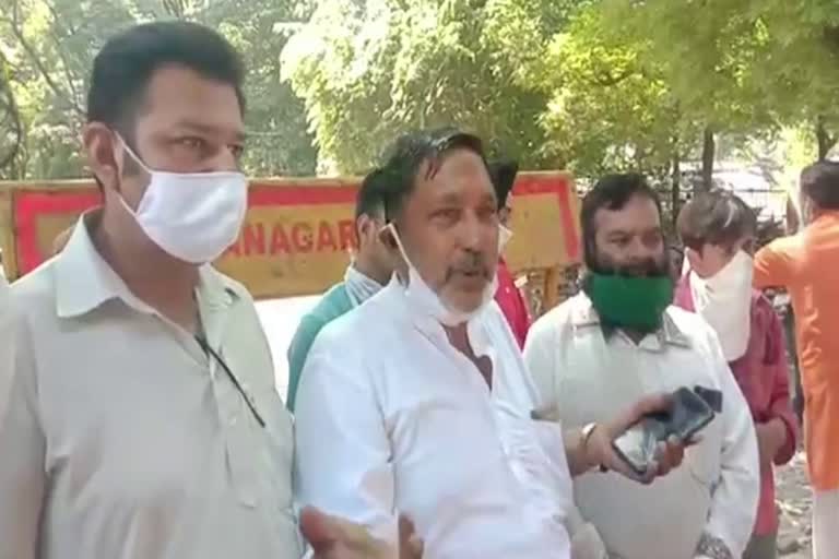 protest of mirabai market traders in yamunanagar