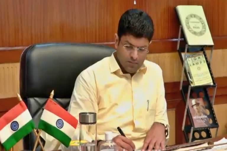 deputy cm dushyant chautala found corona positive