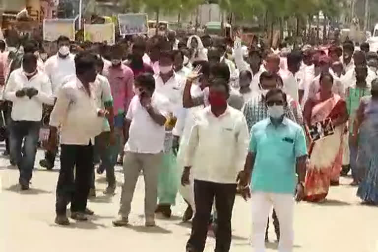 valmiki-society-organized-massive-protest-in-davanagere