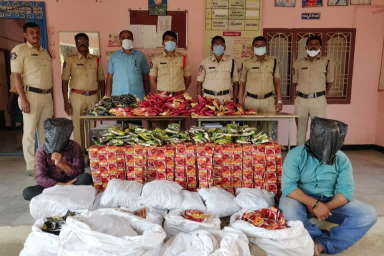 gutka caught by tadipatri police