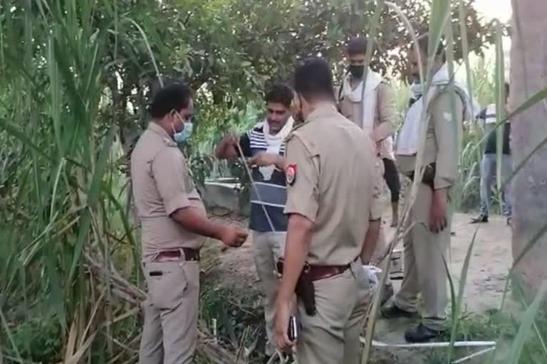 dead body of youth found hanging from a tree in amroha