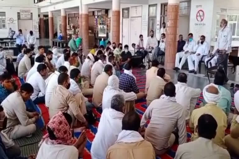 roadways workers protested in jhajjar