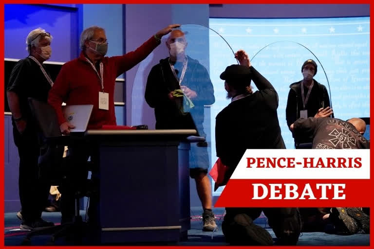 Pence-Harris debate  Trump recovers from virus  Kamala Harris  Mike Pence  Donald Trump  മൈക് പെന്‍സ്  കമല ഹാരിസ്  മൈക് പെന്‍സും കമല ഹാരിസും  അമേരിക്കന്‍ തെരഞ്ഞെടുപ്പ്  അമേരിക്കന്‍ പ്രസിഡന്‍റ് തെരഞ്ഞെടുപ്പ്