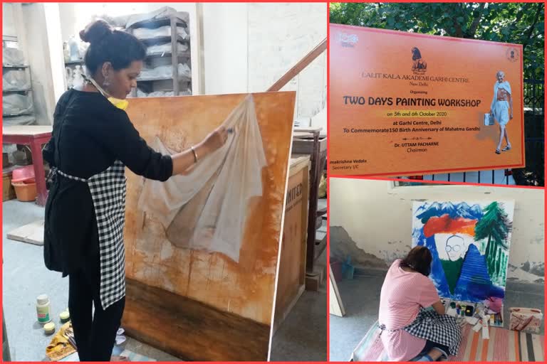 Painting Workshop on Mahatma Gandhi