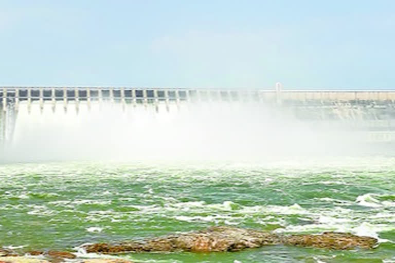 Nagarjuna Sagar reservoir has become flooded