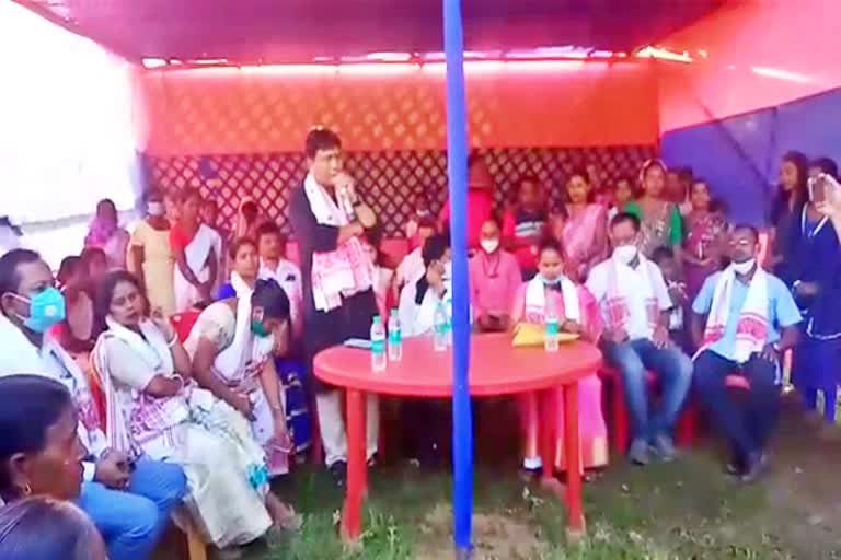 Controversy erupts over panchayat office relocation tinsukia assam etv bharat news