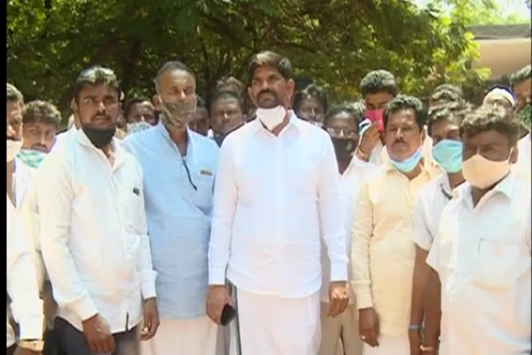 MLA Ganesh accused of shutting down the canal