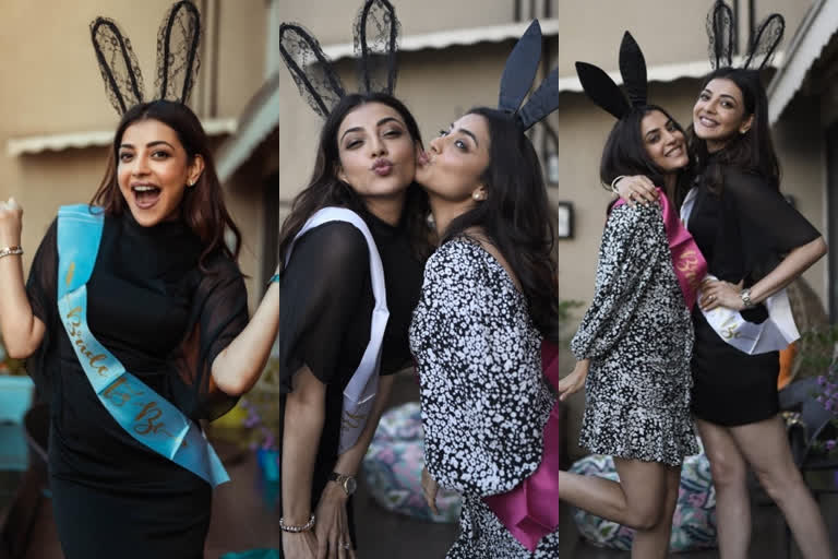 Kajal Agarwal celebrates bachelorette party  ബാച്ചിലറേറ്റ് പാര്‍ട്ടി ആഘോഷമാക്കി കാജള്‍ അഗര്‍വാള്‍  കാജള്‍ അഗര്‍വാള്‍  കാജള്‍ അഗര്‍വാള്‍ വാര്‍ത്തകള്‍  bachelorette party