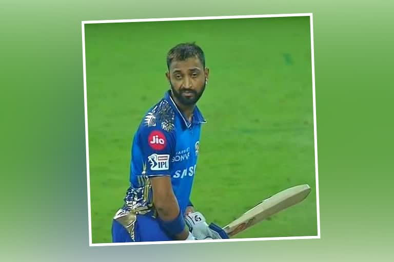 krunal pandya trolled for facial expression in ipl match