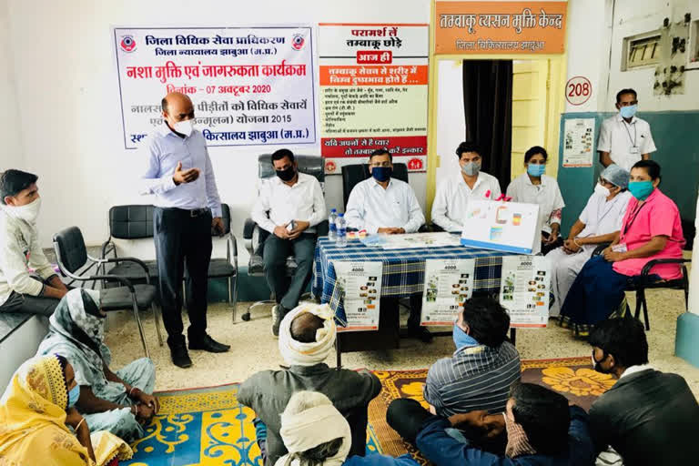 Drug de-addiction and awareness programs and legal literacy camps organized