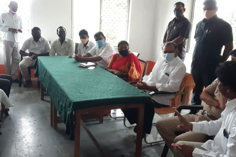 mla gandra venkataramanareddy visited ghanapur mandal in jayashankar bhupal district