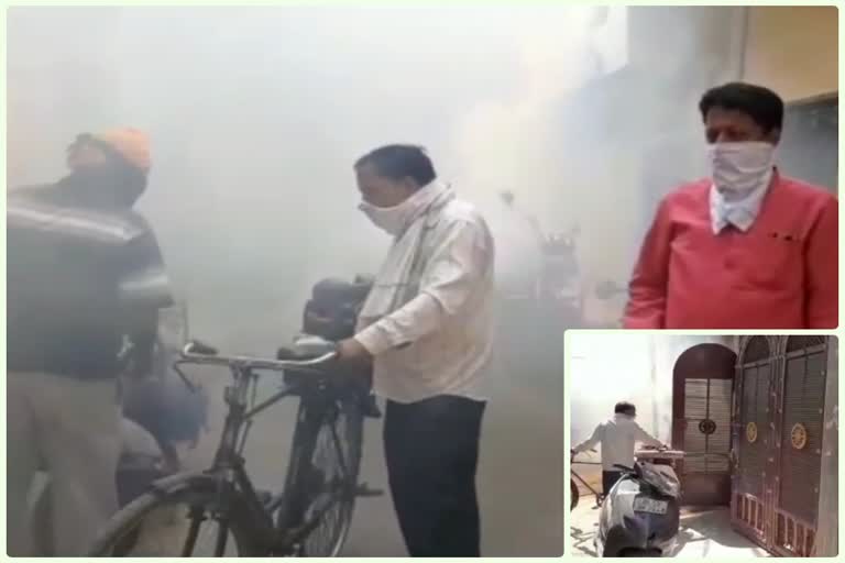 Fogging done to prevent mosquito-borne diseases