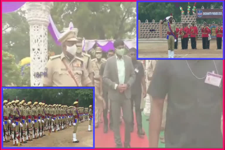 nizamabad collector narayan reddy in 7th batallion dikshanth parade