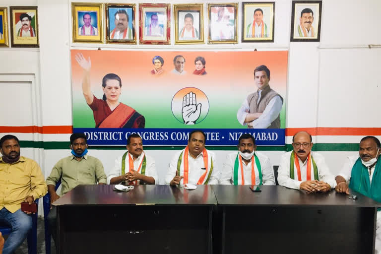 former mlc pressmeet at nizamabad about elections