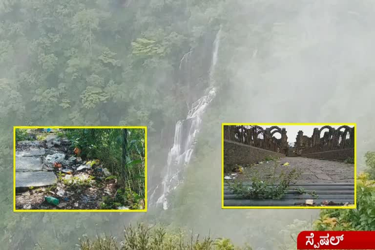 Garbage dumping at major tourist centers