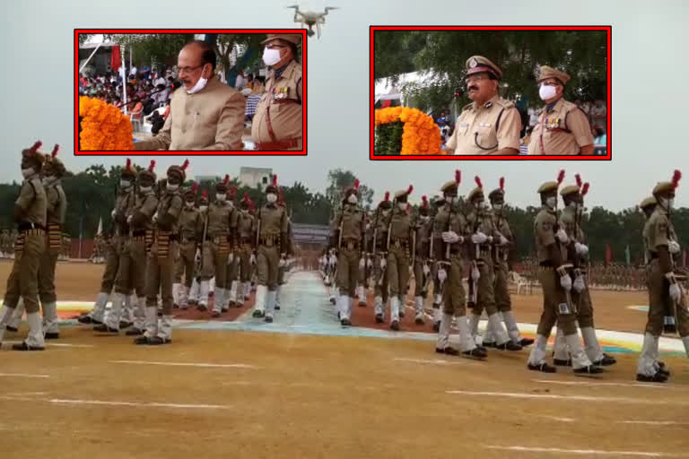 telangana home minister and dgp in conistable passing out parade at yusufguda