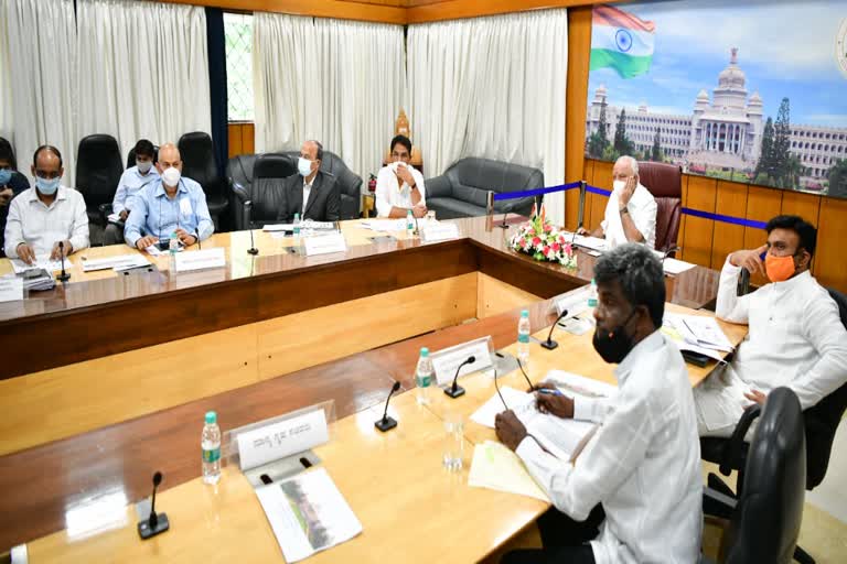 Chief Minister B.S. Yeddyurappa Video Conversation with district collectors