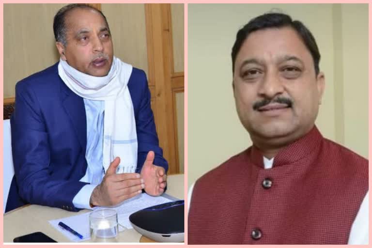 हिमाचल के सीएम जयराम ठाकुर और प्रदेश बीजेपी अध्यक्ष सुरेश कश्यप
