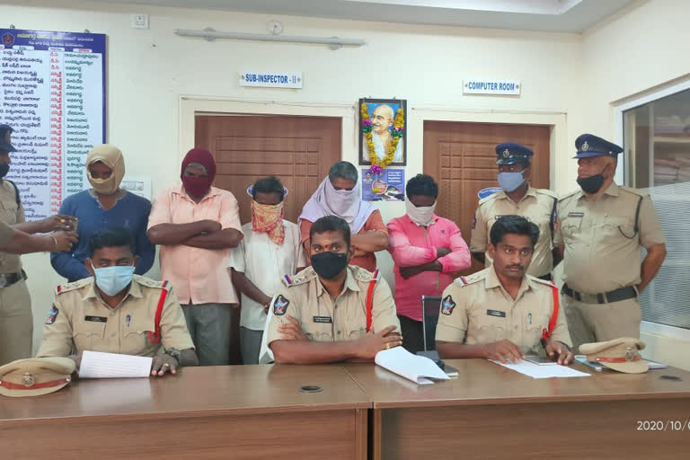 avanigadda police have nabbed the accused in a case of murder of a man two years ago