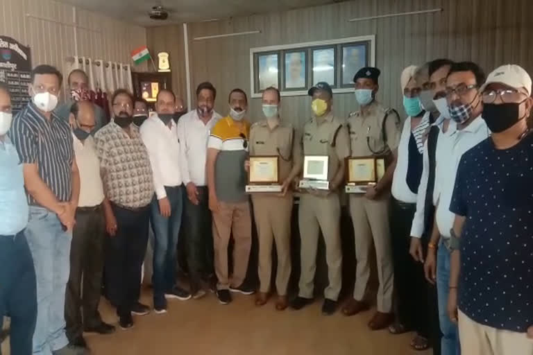 kashipur felicitation of police news