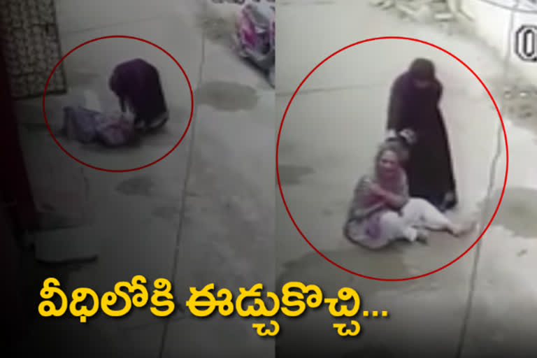 daughter in law attack on mother in law in mallepally