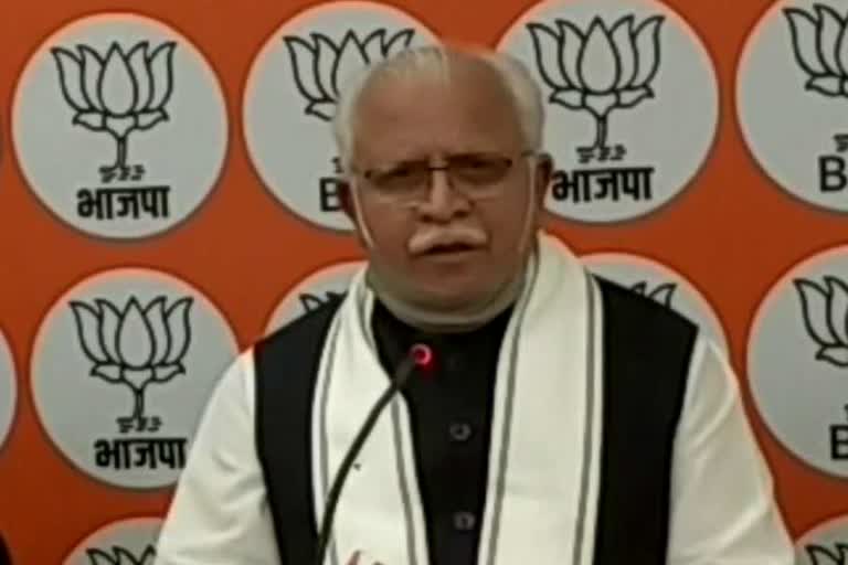 BJP and JJP will fight together in baroda by-election says cm manohar lal