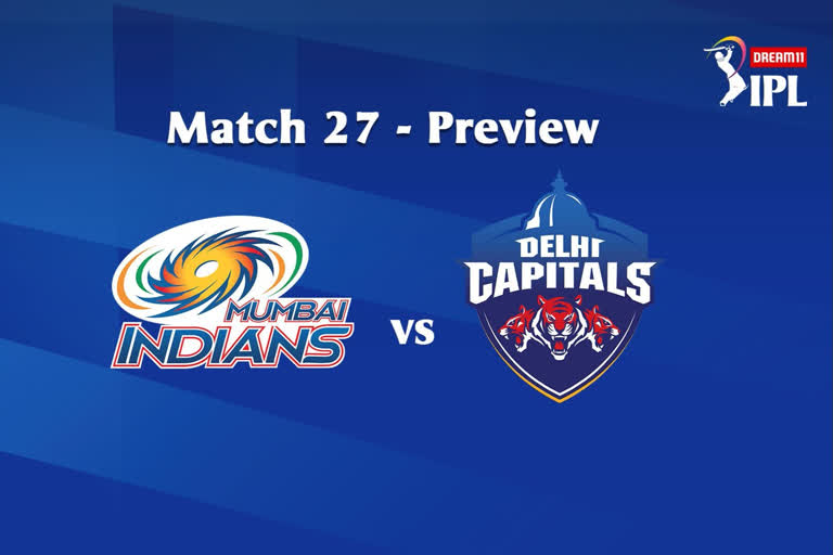 DREAM11 IPL 2020, MATCH 27: MI VS DC  PREVIEW